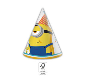 Procos Party Minions The Rise of Gru Hoedjes | 6 stuks Procos Party Minions The Rise of Gru Hoedjes | 6 stuks