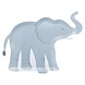 Ginger Ray Panneaux « Let’s go Wild Elephant » 30 x 24,5 cm | 8 pièces
