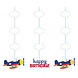 Folat Décoration suspendue avion | 3 pièces