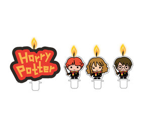 Amscan Harry Potter taart kaarsen | 4 stuks Amscan Harry Potter taart kaarsen | 4 stuks