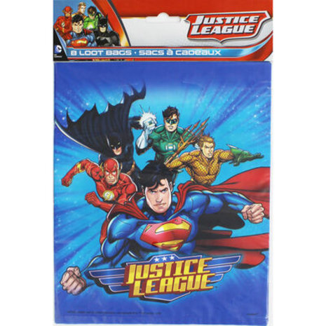 Unique Party Superhelden-Partytüten der Justice League | 8 Stück