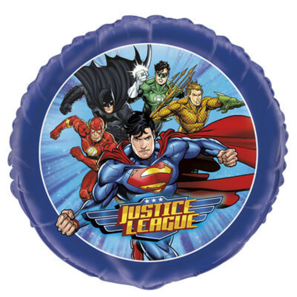 Unique Party Ballon en aluminium Super-héros Ligue des Justiciers 45 cm | à l'unité