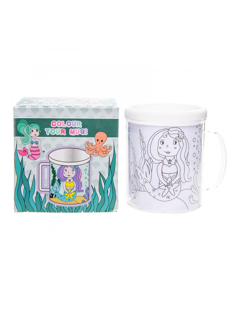 LG Imports Mug sirène à colorier 250 ml | à ​​l'unité