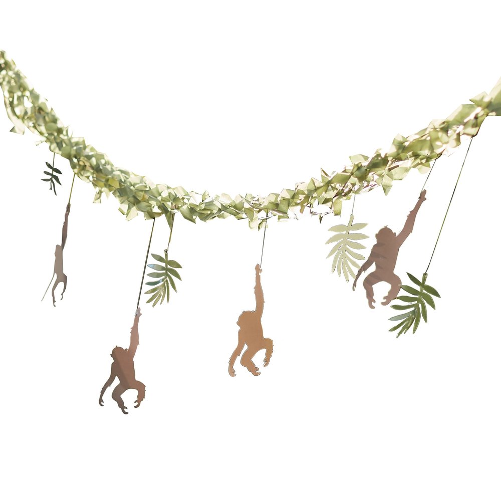 Ginger Ray Girlande „Let's go Wild Monkey“, 4 Meter | pro Stück