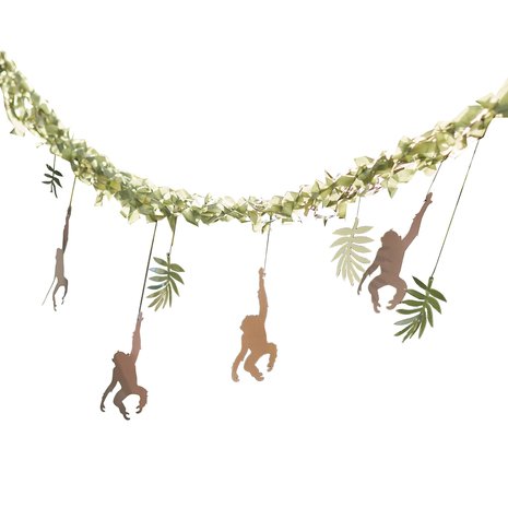 Ginger Ray Girlande „Let's go Wild Monkey“, 4 Meter | pro Stück