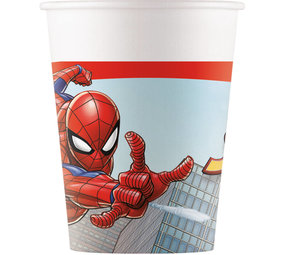 Procos Party Spider-Man Crime Fighter Becher 200 ml | 8 Stück