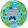 Oaktree Gamer Happy Birthday Foil Balloon 45 cm | per piece Oaktree Gamer Happy Birthday Foil Balloon 45 cm | per piece