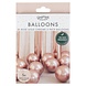 Ginger Ray 40 chromfarbene Ballons in Roségold | pro Set