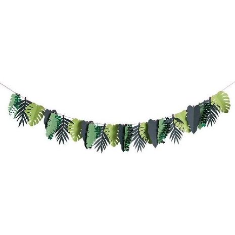 Hootyballoo Guirlande de feuilles tropicales | 2 m