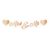 Folat Girlande mit roségoldenen Buchstaben „Mr & Mrs“ | pro Stück Folat Girlande mit roségoldenen Buchstaben „Mr & Mrs“ | pro Stück