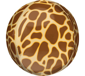 Amscan Orbz Ballon mit Giraffenmuster | 38 cm