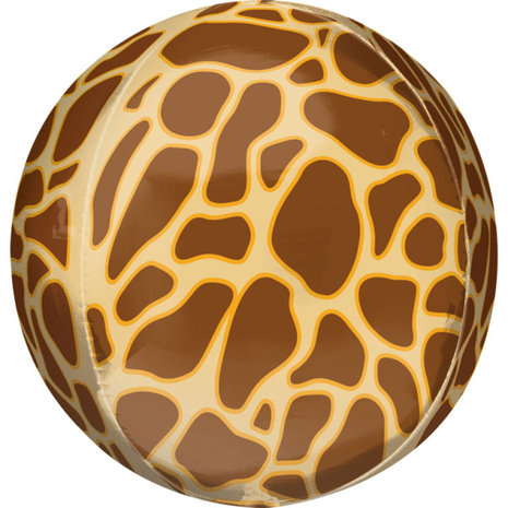 Amscan Orbz balloon Giraffe print | 38 cm