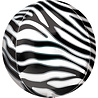 Amscan Ballon Orbz imprimé zèbre | 38 cm Amscan Ballon Orbz imprimé zèbre | 38 cm