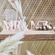 Ginger Ray Tischdekoration „Mr & Mrs“ Roségold | 30 x 7,5 cm