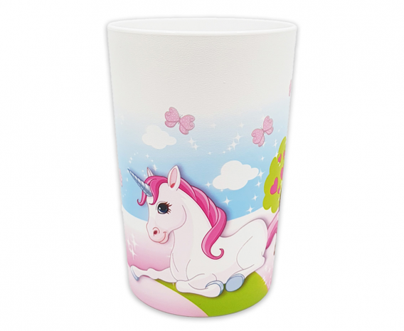 Procos Party Einhorn-Schloss-Leckerlibecher 230 ml | 2 Stück