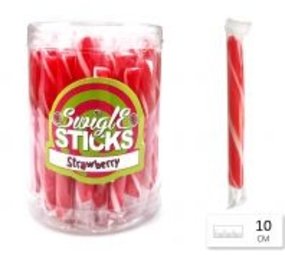 Felko Bâtonnets Swigle fraise 10 g | 50 pièces en sachet