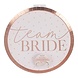 Ginger Ray Team Bride Teller, Roségold, 25 cm | 8 Stück