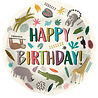 Folat Zoo Party Happy Birthday Folie Ballon 45cm | per stuk Folat Zoo Party Happy Birthday Folie Ballon 45cm | per stuk