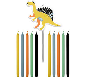 Folat Dino Roars Taart Kaarsjes | 11 stuks Folat Dino Roars Taart Kaarsjes | 11 stuks