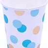 Gobelets à pois dorés et bleus 250 ml | 8 pièces Gobelets à pois dorés et bleus 250 ml | 8 pièces