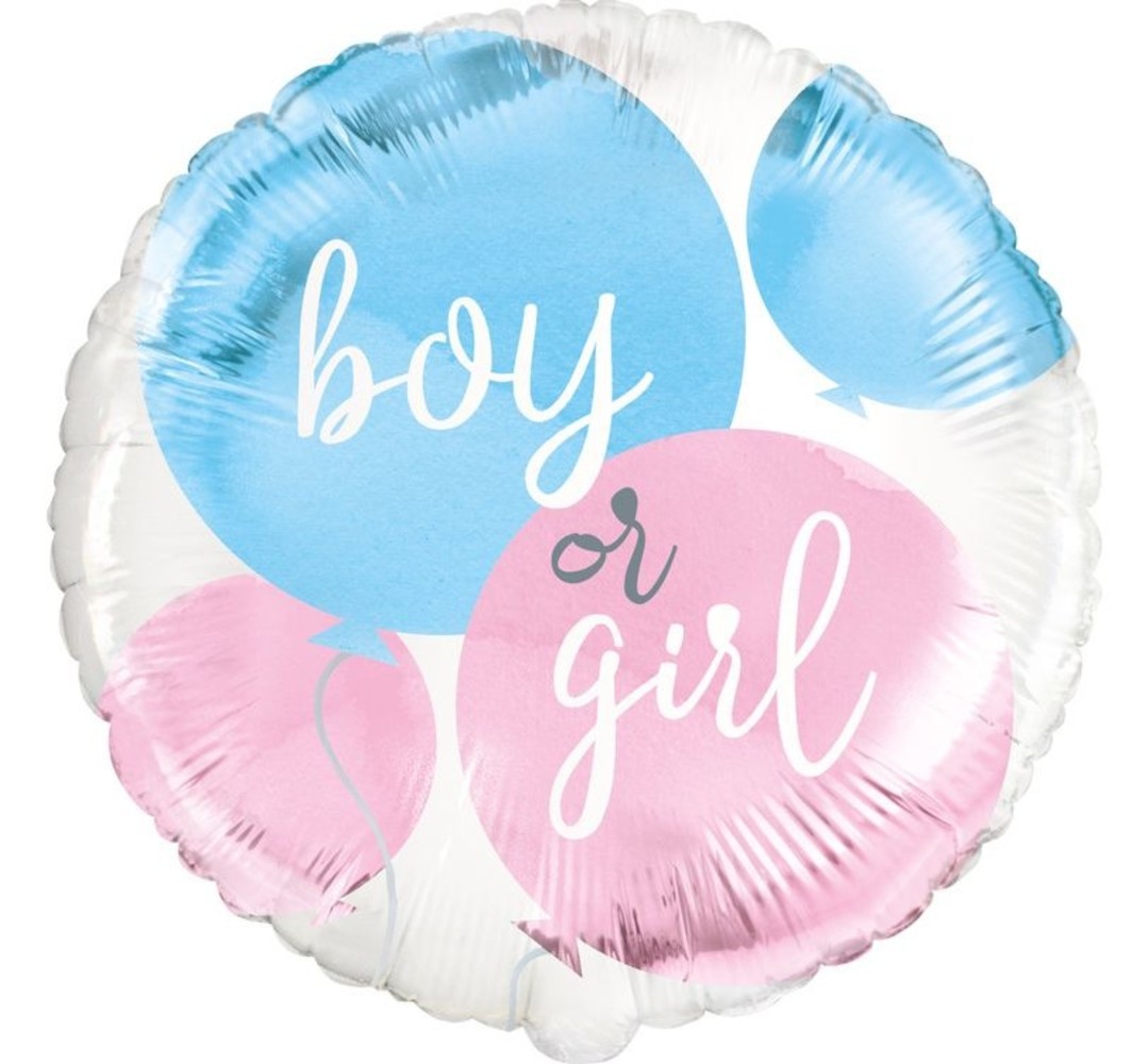 Unique Party Ballon gonflé à l'hélium pour révélation du sexe du bébé | 45 cm