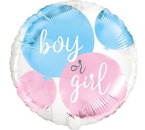 Unique Party Geschlechtsenthüllung mit Heliumballon-Folie | 45 cm