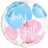 Unique Party Ballon gonflé à l'hélium pour révélation du sexe du bébé | 45 cm Unique Party Ballon gonflé à l'hélium pour révélation du sexe du bébé | 45 cm