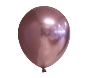 WeFiesta Roségoldene Chromballons, 30 cm | 100 Stück