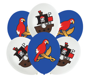 Amscan Ballons Carte de Pirate 27 cm | 6 pièces