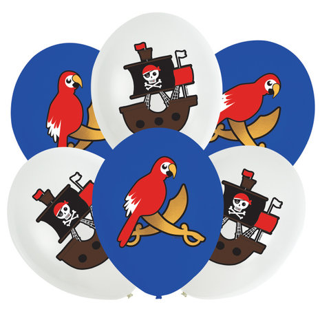 Amscan Pirate Map Balloons 27cm | 6 pieces