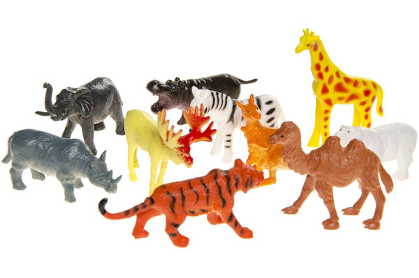 LG Imports Jungle Animals 5-7cm | 12 pieces