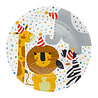 Boland Assiettes Safari pour enfants 23 cm | 8 pièces Boland Assiettes Safari pour enfants 23 cm | 8 pièces
