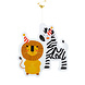 Boland Safari-Kinder-Hängedekoration, Spiralen, 85 cm | 2 Stück