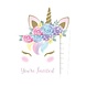 Creative Converting Baby Unicorn Invitations | 8 pieces