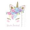 Creative Converting Baby Unicorn Invitations | 8 pieces Creative Converting Baby Unicorn Invitations | 8 pieces