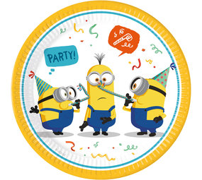 Procos Party Minions Rise of Grue Borden 23cm | 8 stuks Procos Party Minions Rise of Grue Borden 23cm | 8 stuks