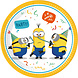 Procos Party Assiettes Minions Rise of Grue 23 cm | 8 pièces
