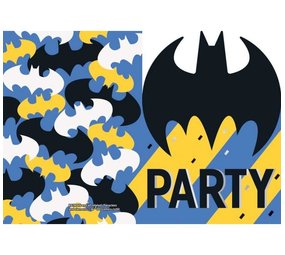 Unique Party Batman Uitnodigingen | 8 stuks Unique Party Batman Uitnodigingen | 8 stuks