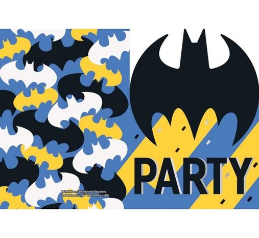 Unique Party Invitations Batman | 8 pièces