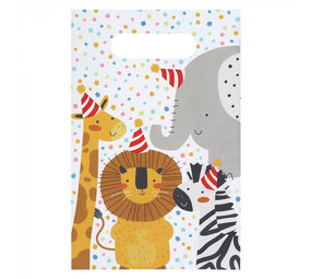 Boland Safari Kids Uitdeelzakjes 23x15cm | 10 stuks Boland Safari Kids Uitdeelzakjes 23x15cm | 10 stuks