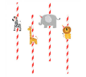 Boland Safari Kids Straws 20cm | 6 pieces