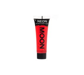 Haza - Witbaard NEON face & body paint rood | tube van 12 ml Haza - Witbaard NEON face & body paint rood | tube van 12 ml