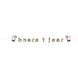 Haza - Witbaard Miffy Hooray 1 year letter garland | per piece