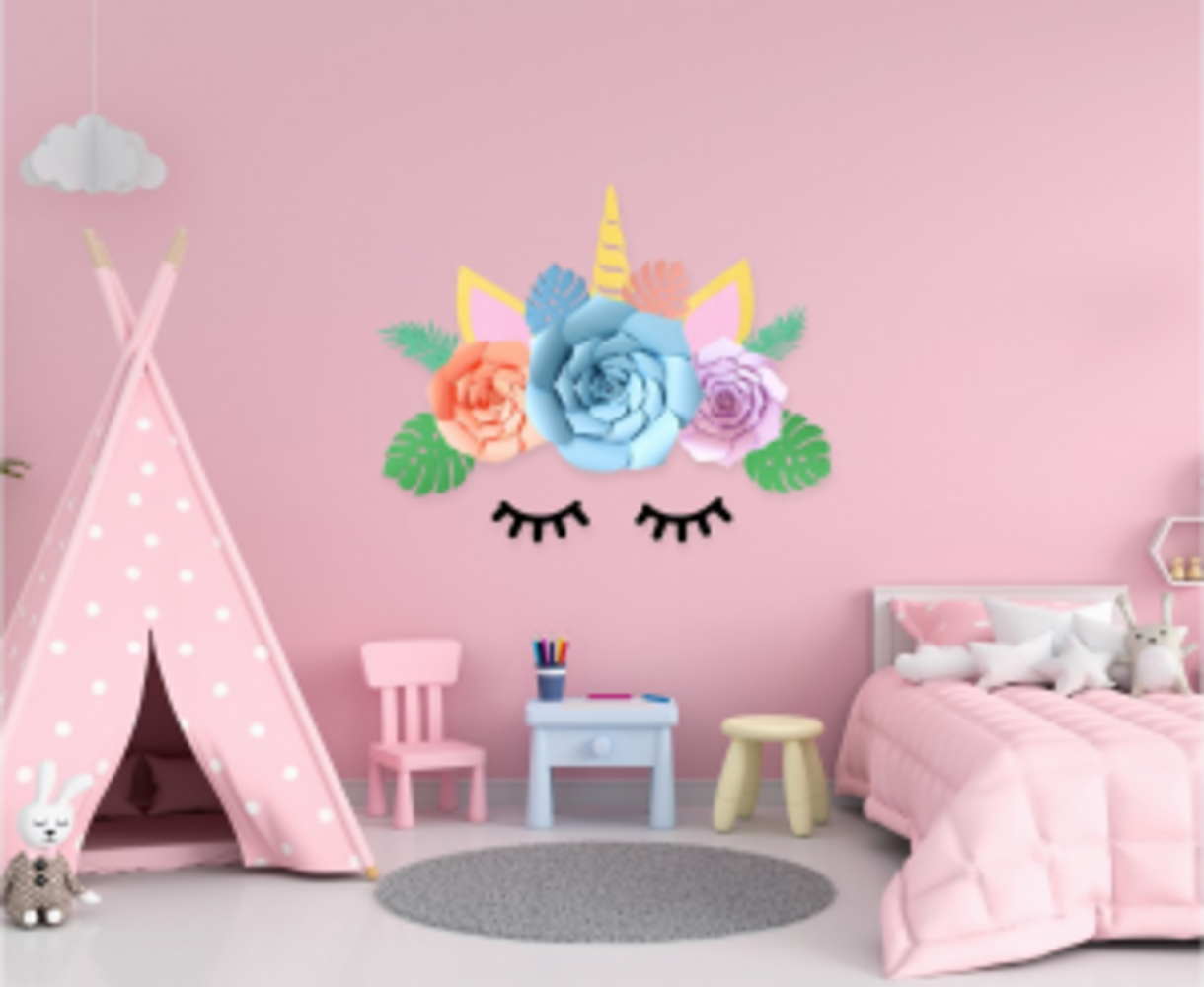 Godan Kit de décoration murale Licorne Bébé à faire soi-même | par kit