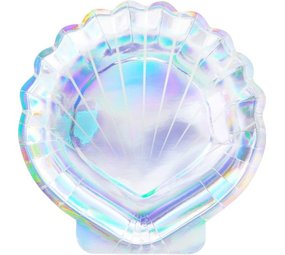 Partydeco Muschelteller 18 cm | 6 Stück