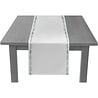 Folat Tafelloper Wit met bladeren 240x35cm | per stuk Folat Tafelloper Wit met bladeren 240x35cm | per stuk
