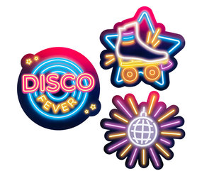 Boland Disco Fever Decoration Set 29x30cm | 3-piece