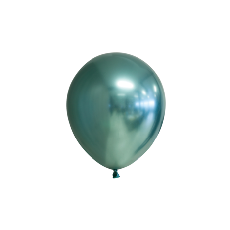 WeFiesta Ballons chromés verts 13 cm | 100 pièces