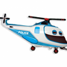 Godan Ballon gonflable à l'hélium hélicoptère de police | 61 cm