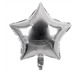 Balloonzone Helium ballon ster zilver | 45cm Balloonzone Helium ballon ster zilver | 45cm